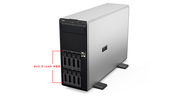 cấu hình Dell PowerEdge T550 8x 3.5 inch Tower