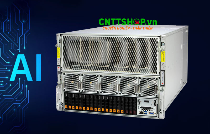 Máy Chủ AI SuperServer SYS-821GE-TNHR, hiệu suất mạnh mẽ