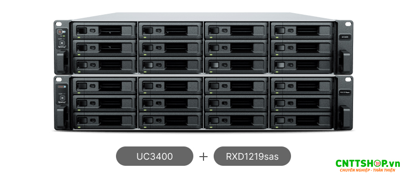 Khả năng mở rộng lưu trữ linh hoạt của SAN Synology UC3400