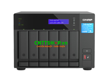 NAS QNAP TVS-h674T-i5-32G, 6 Bay 3.5inch, Intel i5-12400, Thunderbolt Port