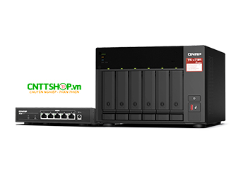 TS-673A-SW5T Thiết Bị NAS QNAP 6 Bay Bundle Switch 2.5GE