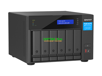 TVS-h674-i3-16G Thiết Bị Lưu Trữ NAS QNAP 6 Bay HDD SSD