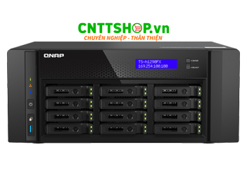 NAS Tower QNAP TS-h1290FX-7302P-256G, 12Bay 2.5in U.2, AMD 7302P, 256GB DDR4, Enterprise