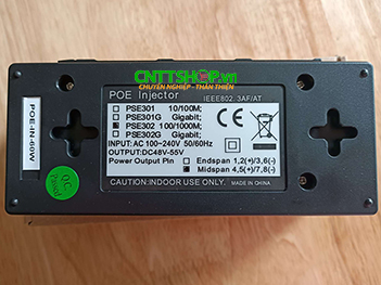 POE-IN-60W Nguồn PoE Injector 2.5 Gbps UPoE 60W
