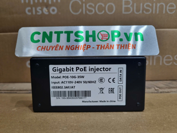 Bộ Nguồn Injector POE-10G-35W 10G IEEE802.3at 35W, 110v-240v AC