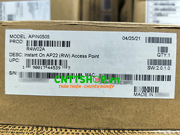 Aruba Instant On AP22 R4W02A Indoor Wifi 6 Access Points.