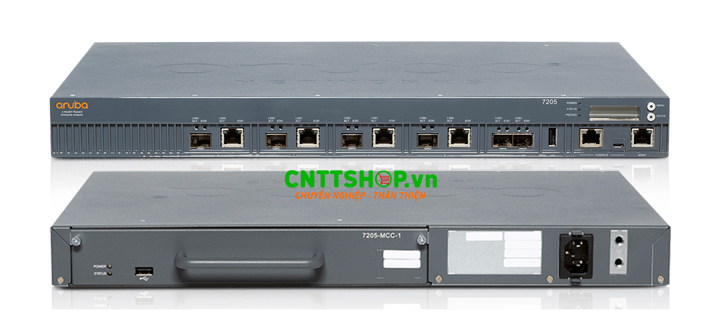 HPE Aruba 7205 (RW) (mã sản phẩm JW735A) là thiết bị Controllers WiFi Layer 3 trang bị tính năng tường lửa