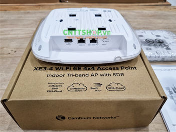 XE3-4X00A00-RW Cambium XE3-4 Tri-Radio Wi-Fi 6E Indoor Access Point