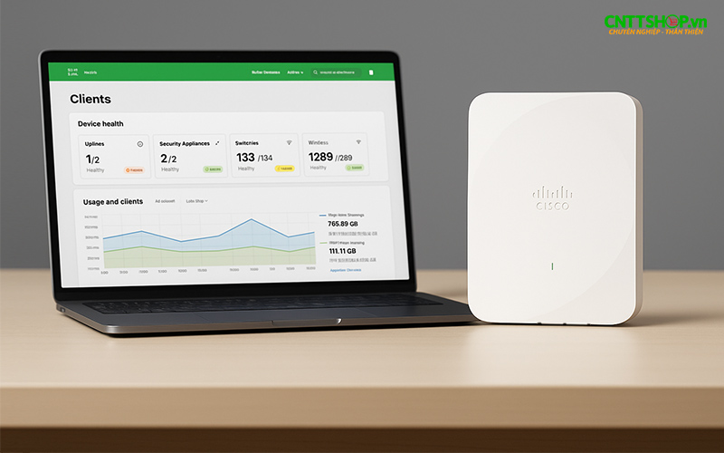 Quản lý Wi-Fi 7 Cisco Meraki CW9172H qua Cloud Meraki