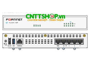 FWF-40F Fortinet FortiWiFi 40F with 5 x GE RJ45 Ports, Wireless 802.11a/b/g/n/ac-W2