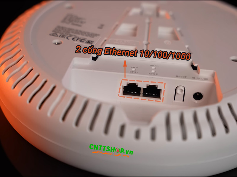 Bộ phát WiFi 6 Miktotik cAP ax (cAPGi-5HaxD2HaxD)