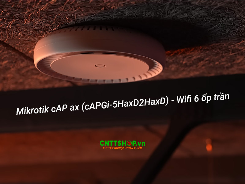 Thiết bị phát WiFi 6 Mikrotik cAP ax (cAPGi-5HaxD2HaxD)