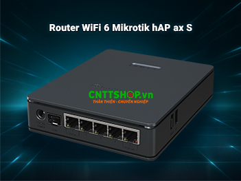 MikroTik hAP ax S E62iUGS-2axD5axT - Router WiFi 6 hiệu quả cho gia đình, văn phòng nhỏ
