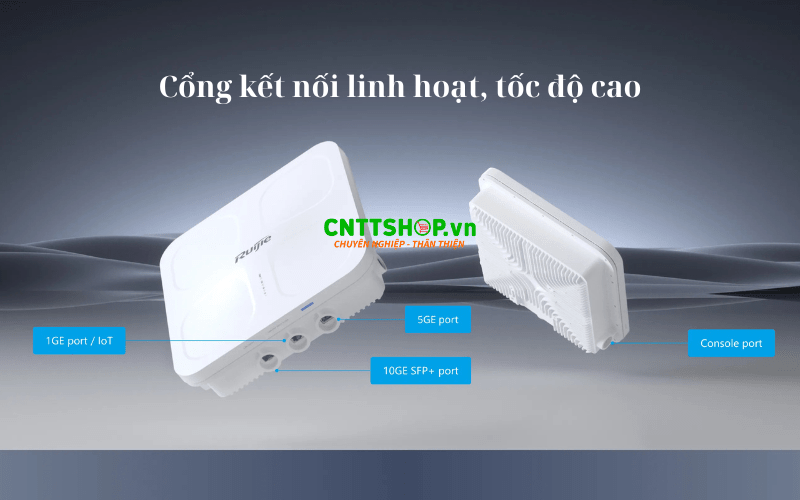 Cổng kết nối linh hoạt, tốc độ cao của Wifi RG-AP680-IO
