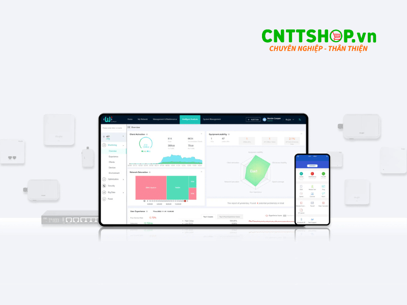 Quản lý và bảo mật toàn diện trên Wifi Ruijie RG-AP820-I