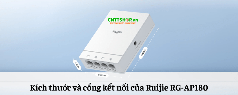 Cổng kết nối của Wifi RG-AP180