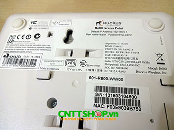 901-R600-WW00 Ruckus ZoneFlex R600 Indoor dual-band 802.11ac Wi-Fi Access Point