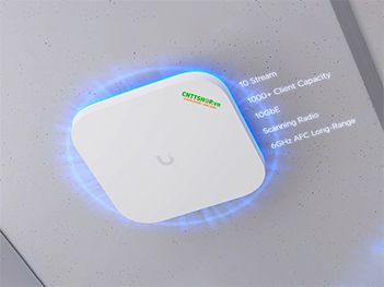 UniFi E7 Enterprise | Bộ Phát Wi-Fi 7 20Gbps (Indoor, Uplink 10 GbE, 10 spatial streams)