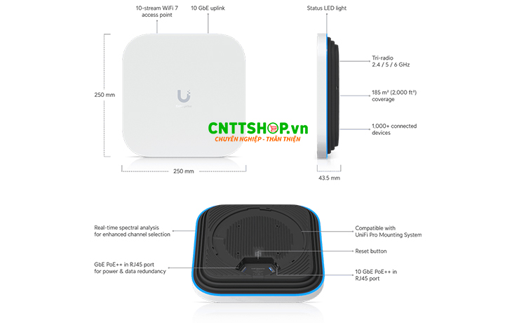 Mua UniFi E7 Chính Hãng, Giá Tốt Tại CNTTShop