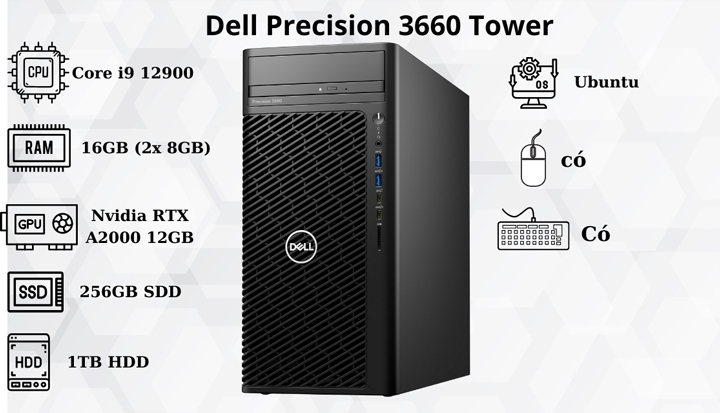 Cấu hình Workstation Dell Precision 3660 Tower 42PT3660D17
