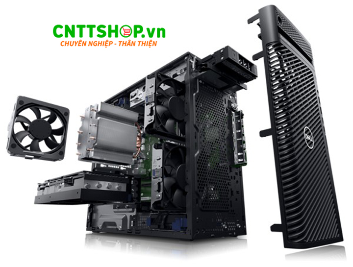 Với thiết kế gọn nhẹ nhưng chắc chắn, máy trạm Dell Precision 3660 Tower dễ dàng phù hợp với nhiều không gian làm việc khác nhau. 