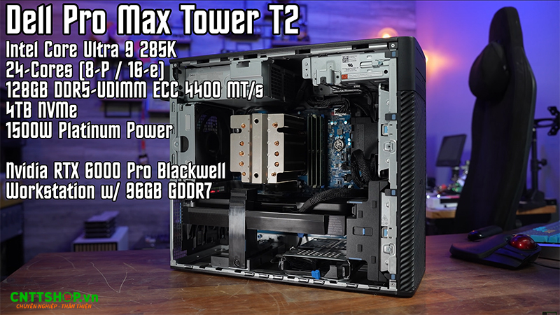 cấu hình của dell pro max tower t2