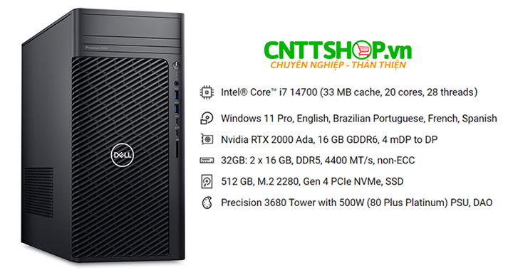 Dell Precision 3680 Tower Workstation Intel i7-14700