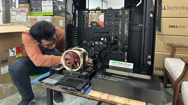 CNTTShop chuyên tư vấn xây dựng cấu hình, cung cấp Workstation AI và PC AI chính hãng