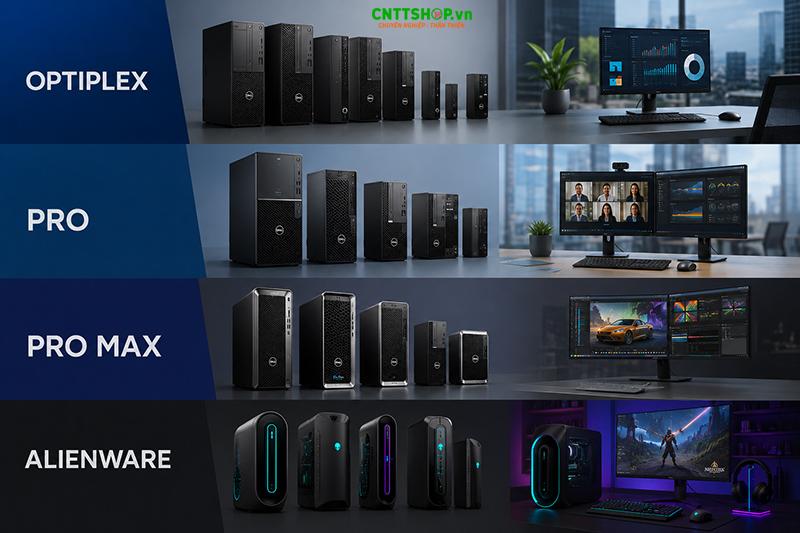 các loại máy tính pc dell