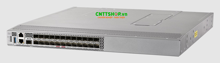 Cisco MDS 9124V là thiết bị chuyển mạch SAN thuộc dòng MDS 9100 Series chính hãng Cisco, được thiết kế với 24 cổng Fibre Channel, hỗ trợ tốc độ cổng lên đến 64 Gbps và băng thông tổng hợp 1.5 Tbps full-duplex