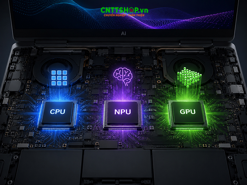 NPU GPU CPU laptop AI