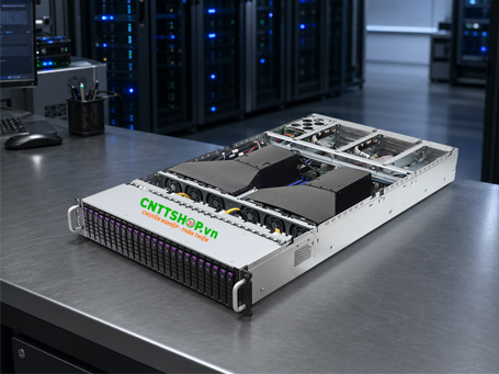 Máy chủ lưu trữ ASRock Rack 2U24E-EGS2 Dual Intel Xeon Scalable 4/5th, 24 NVMe