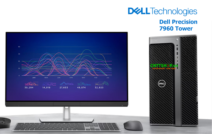 Dell Precision 7960 là máy trạm Full Tower cao cấp, được thiết kế để đáp ứng các tác vụ đòi hỏi hỏi hiệu năng phần cứng cao