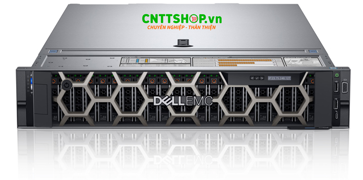 Dell PowerEdge R740 là máy chủ rack 2U, 2 Socket mạnh mẽ, hỗ trợ bộ xử lý trung tâm Intel Xeon Scalable thế hệ thứ hai với tối đa 28 core mỗi CPU