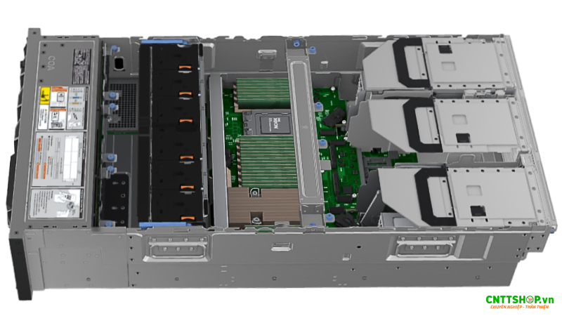 Thiết kế khung chassis 4U của Dell R960
