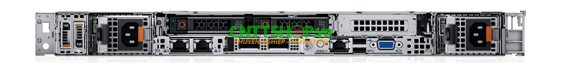 Cấu hình 2 x 2.5-inch SAS/SATA (HDD/SSD) phía mặt sau của Dell R6615