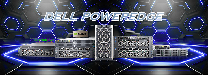 Máy chủ Dell có 2 dòng máy chủ phổ biến PowerEdge Rack, và PowerEdge Tower