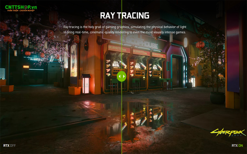 Ray Tracing cores giúp mô phỏng đồ hoạ chân thực