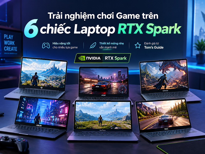 Trải nghiệm chơi Game trên 6 chiếc Laptop RTX Spark