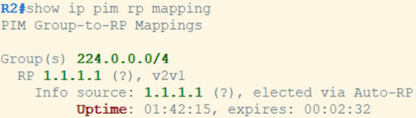 Show ip pim rp mapping