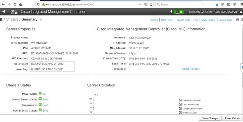 Cisco Integrated Management Controller Chassis 2