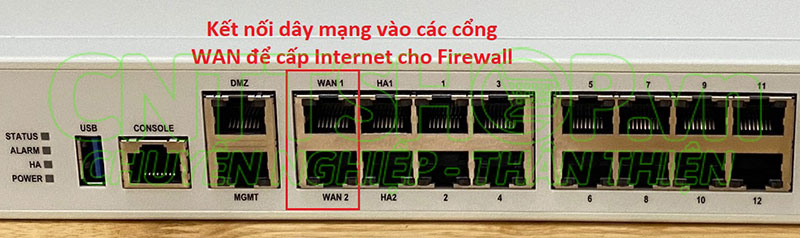 cổng wan trên các dòng firewall cỡ nhỏ như FG-100F, FG-80F