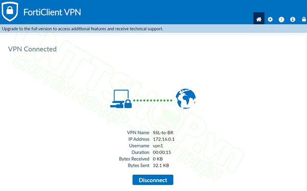 kết nối VPN thành công