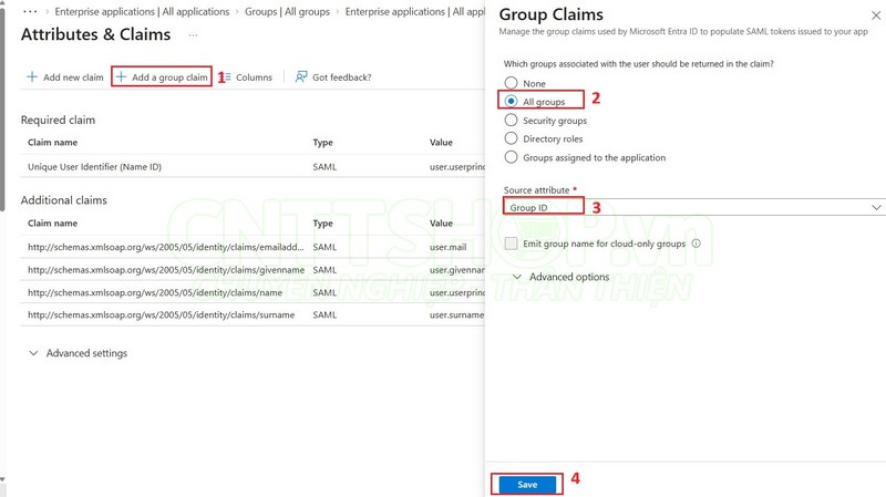 add a group claim