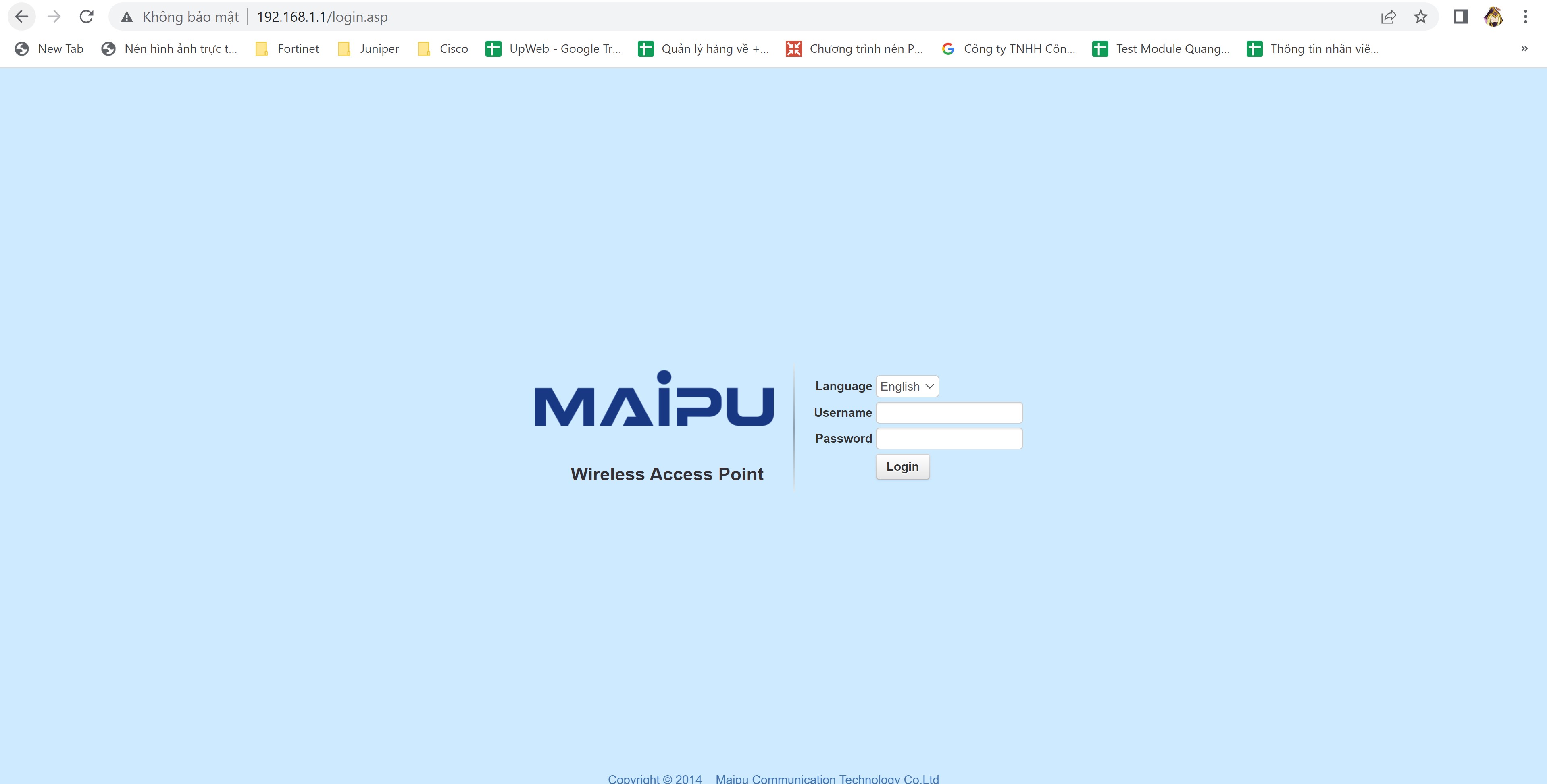 Hướng dẫn chuyển bộ phát Wi-fi Maipu IAP300 sang chế độ độc lập.