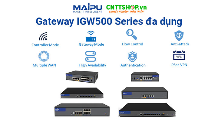 Gateway tích hợp IGW500 Series nhiều tính năng đa dụng