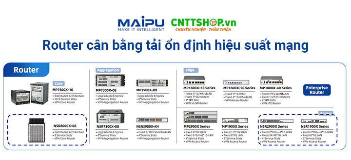 Router cân bằng tải phù hợp nhiều doanh nghiệp từ cỡ nhỏ tới Data Center