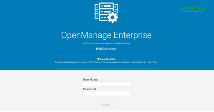  Sau khi có địa chỉ IP của OpenManage, dùng trình duyệt web gõ IP vào để truy cập, đăng nhập bằng tài khoản admin để vào giao diện quản trị của công cụ OpenManage