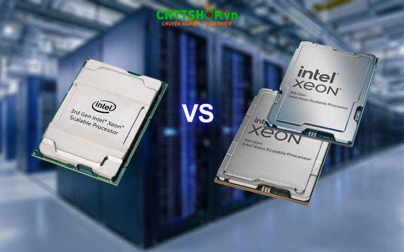 So sánh CPU của máy chủ Dell PowerEdge R760 và Dell R750