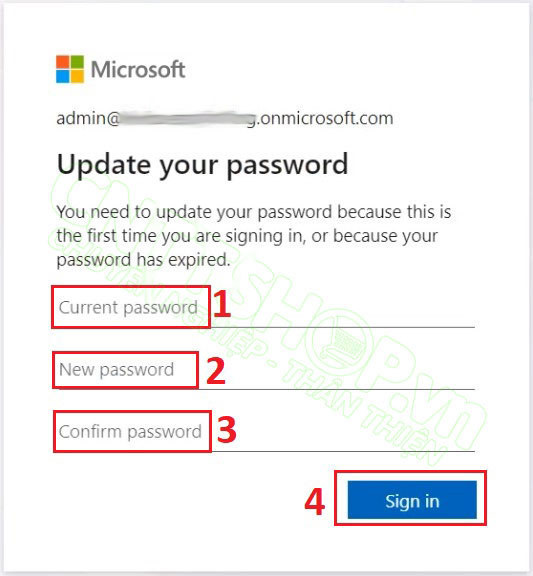 thay đổi mật khẩu mặc định